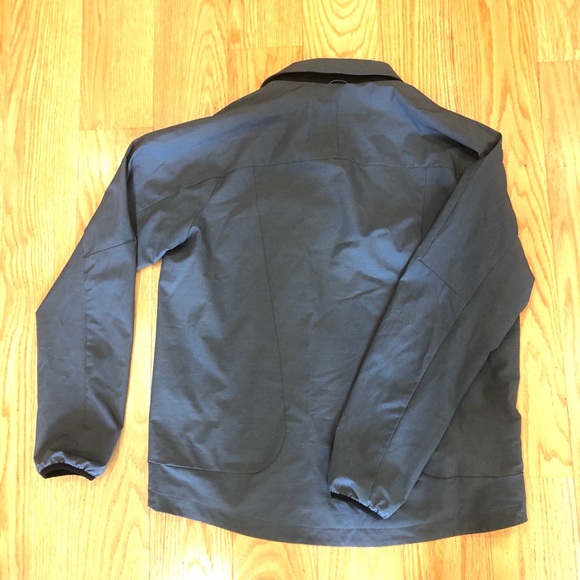 NICE LEVI’S MEN’S LIGHT CASUAL SOFTSHELL ZIP-UP COLLARED JACKET LRG GRAY (EUC) - Picture 5 of 7